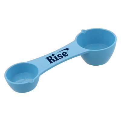 ABS plastic measuring spoon with custom one color imprint.
