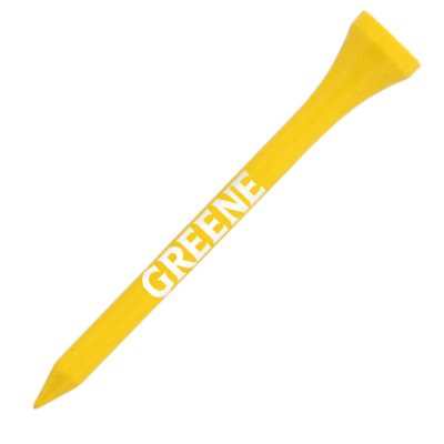 2 feet and 3/4 inches long golf tee with custom prompotional imprint.