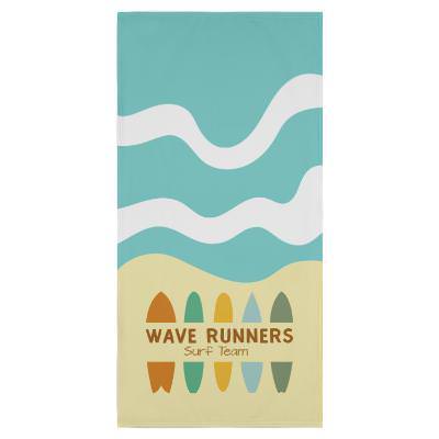 Full color beach towel with personalized logo