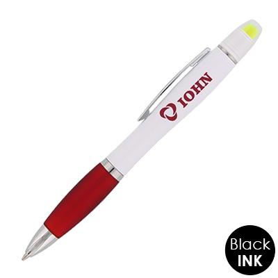 Plastic accent grip highlighter pen.