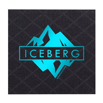 2Ply tissue black diamond foil stamped cocktail napkins promo.