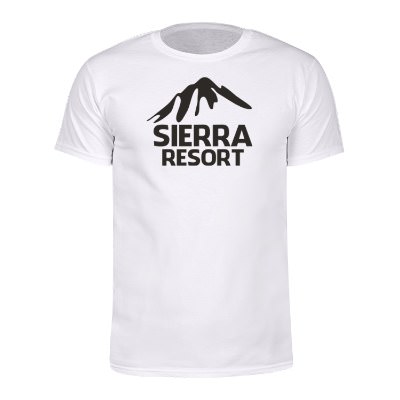White cotton imprinted t shirt.