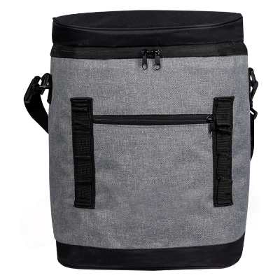 Blank gray backpack cooler.
