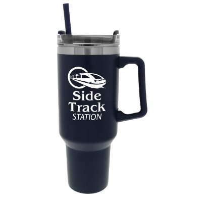 Travel mug in 40 oz. with custom logo.