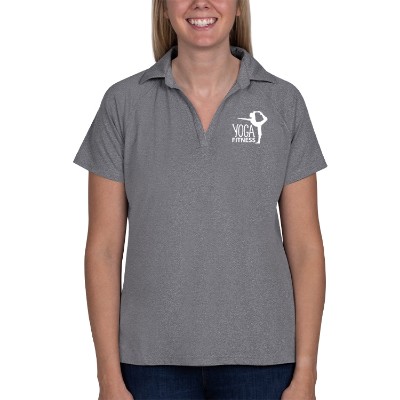 Personalized grey ladies' spyre polo