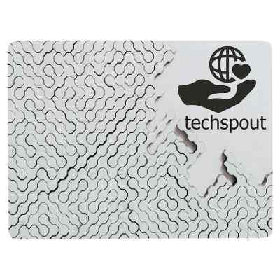 Polyester square mouse pad customized with your imprint.