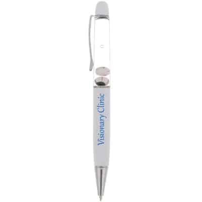 Metal floating eyeballs pen.