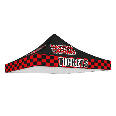 Full-color 10-ft. tent with custom imprint.
