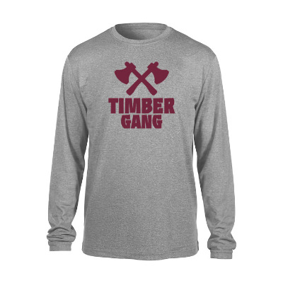 True royal heather custom long sleeve t-shirt.