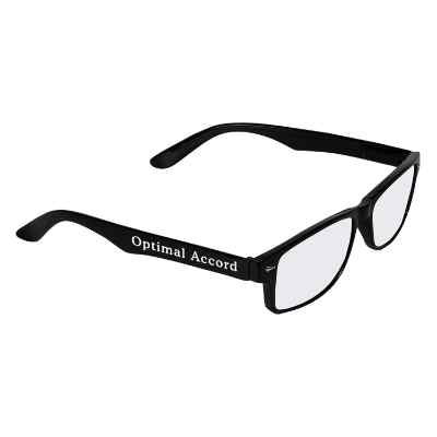 Plastic paxton blue light blocking glasses.