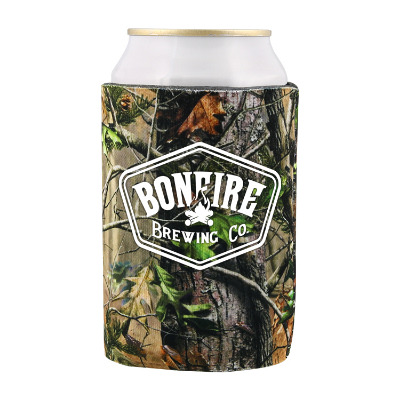 Foam Realtree APG CAMO licensed collapsible can cooler custom imprinted.