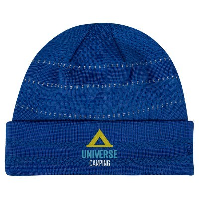Custom royal embroidered beanie.