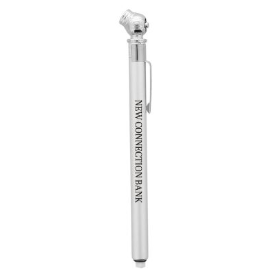 Quick view aluminum and zinc tire gauges with personalized promotional logos.