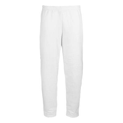 Blank white sweatpant with pockets.