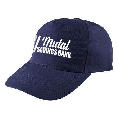 Red customizable baseball hat.