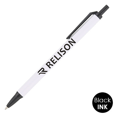 White click pen with custom imprint.
