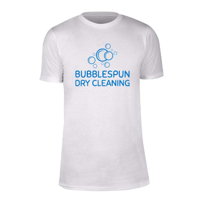 Customizable antique white short-sleeve t-shirt with logo.