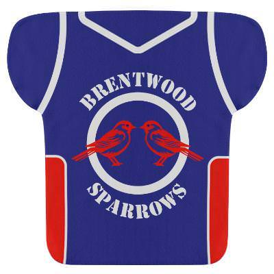 Full color rally jersey shaped towel with custom imprint