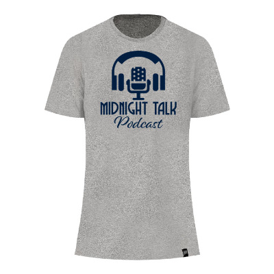 Custom light graphite twist t-shirt with logo.