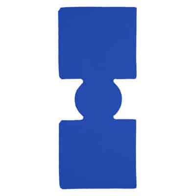 Foam cerulean can cooler blank unsewn.
