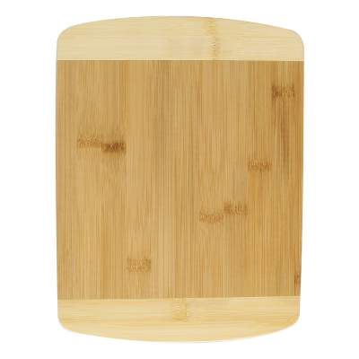 Two-tone bamboo cutting board blank.