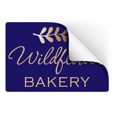 Promotional full color sticker roll imprint