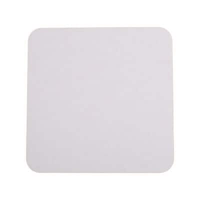 Blank natural square pulpboard coaster.