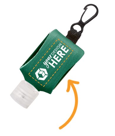 Imprint Info for Promotional Clip-On Hand Sanitizers
