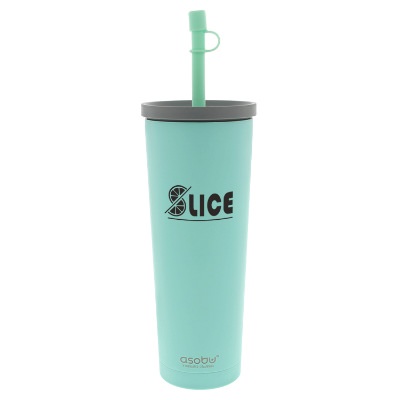 Mint tumbler with custom imprint.
