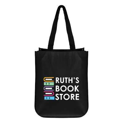 polypropylene tote bag with a personalized imprint.