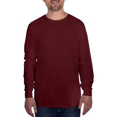 Blank long sleeve vino red t-shirt.