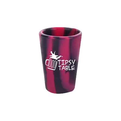 Silicone Shot Glass with custom logo.