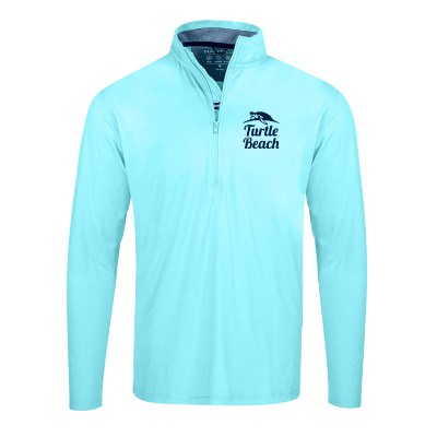 Custom Cool Mint Quarter-Zip Pullover