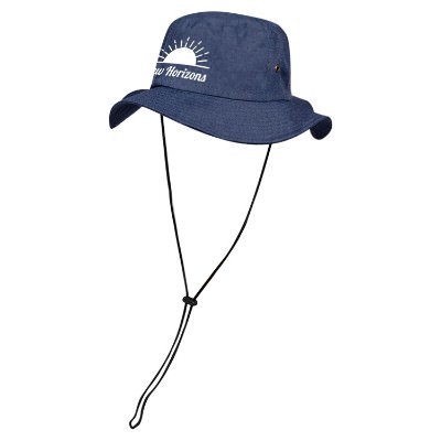 Blue booney custom hat.