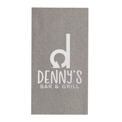 2Ply tissue tweed foil stamped guest towel napkins branded.