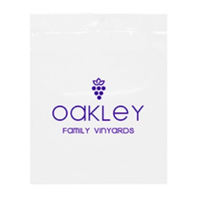 Plastic clear poly recyclable drawstring bag with customized imprint.