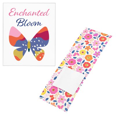 White paper custom matchbook.