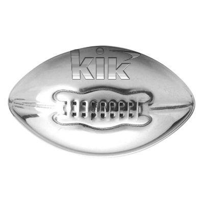 Stainless ice cube with custom logo.
