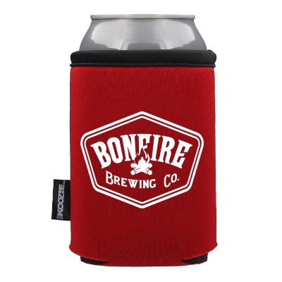 Foam lime green collapsible Koozie personalized.
