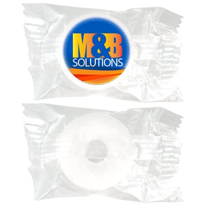 Life saver candy with full color imprint.