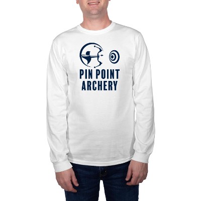 Custom logo long sleeve white t-shirt.