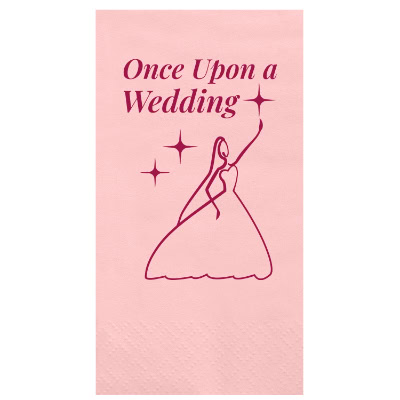 3Ply tissue burgundy high quality foil stamped guest towel napkins printed.