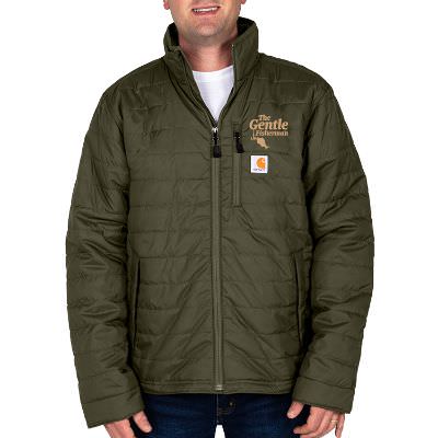 Green mens custom jacket.