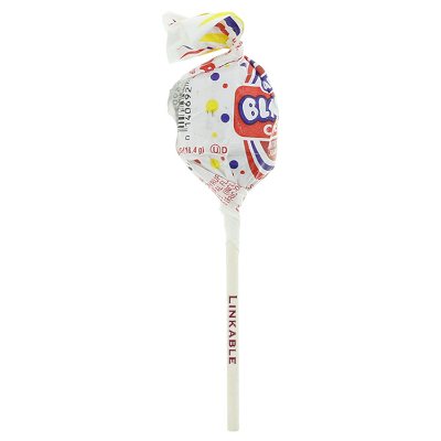 Custom white charms blow pops.