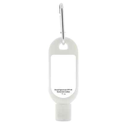 Blank plastic white sunscreen available in bulk.