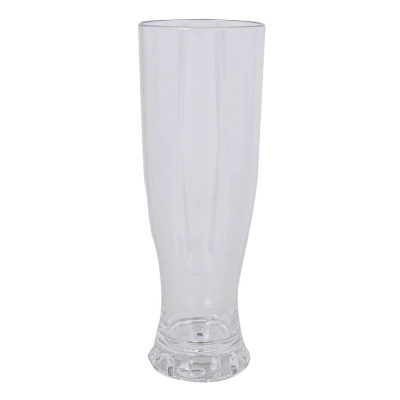 Acrylic clear beer glass blank in 22 ounces.