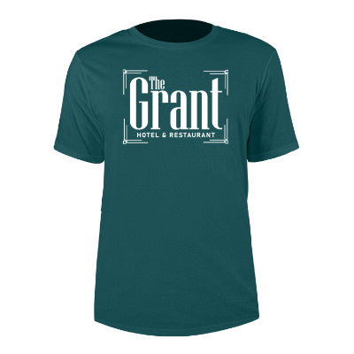 Marine green customizable short sleeve t-shirt.