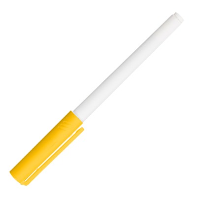 Blank white barrel fine point marker.