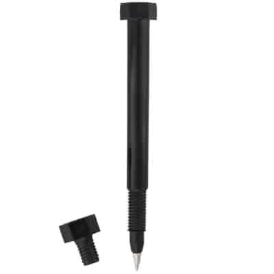 Plastic nuts and bolts pen blank.