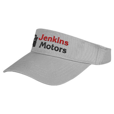 Grey embroidered x-tra value visor.